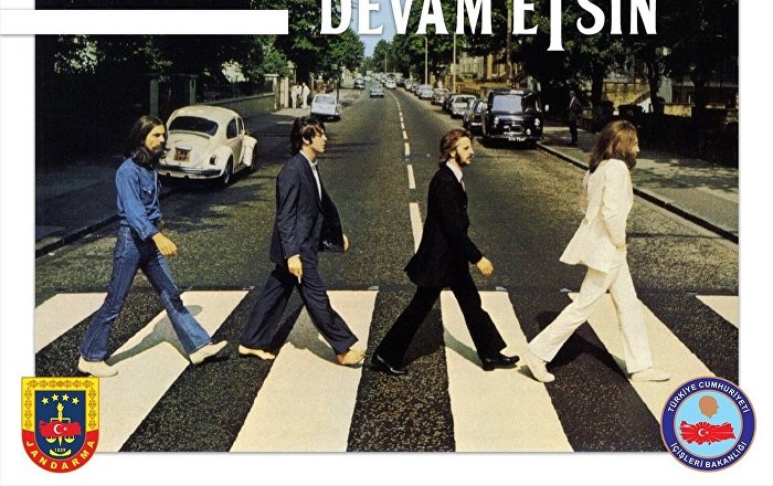 Jandarmadan Beatles’lı paylaşım