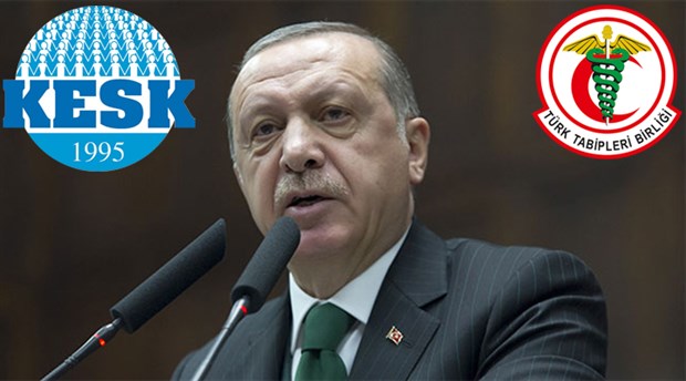 KESK’ten TTB’yi hedef gösteren Erdoğan’a kınama