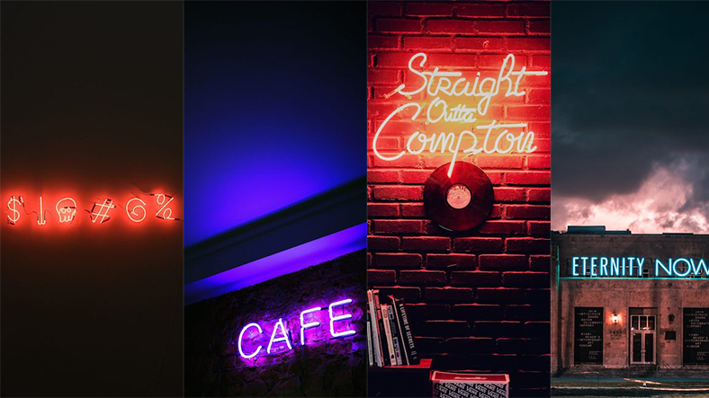 Haftanın Mobil Duvar Kağıtları: Neon Yazılar
