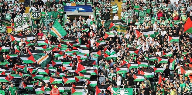 Celtic taraftarından Filistin’e destek
