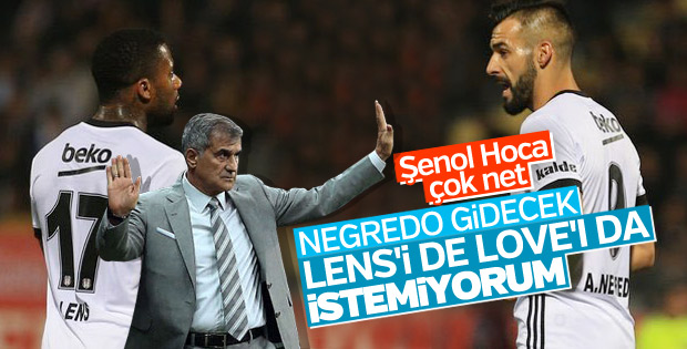 Şenol Güneş: Negredo takımda olmayacak