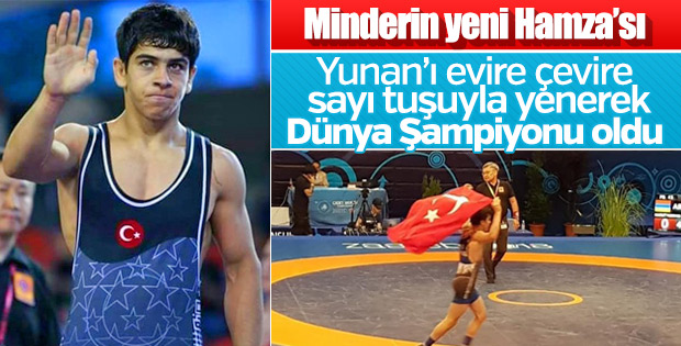 Genç güreşçi Hamza Alaca Dünya Şampiyonu