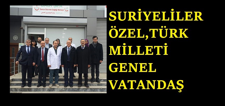 SURİYELİLER ÖZEL, TÜRK MİLLETİ GENEL VATANDAŞ