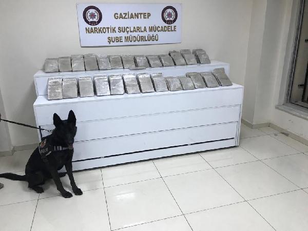 GAZİANTEP’TE 67 KİLO EROİN ELE GEÇİRİLDİ
