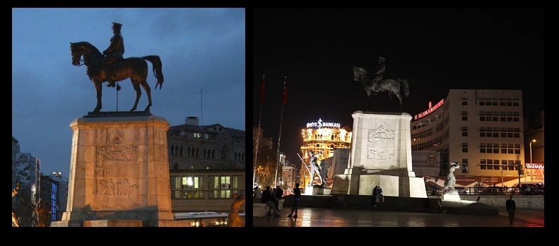 ULUS’TAKİ ATATÜRK HEYKELİNİ KARARTILAR!
