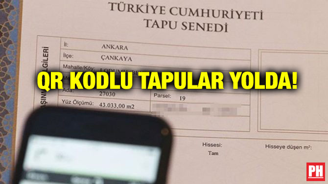 QR KODLU TAPULAR YOLDA!