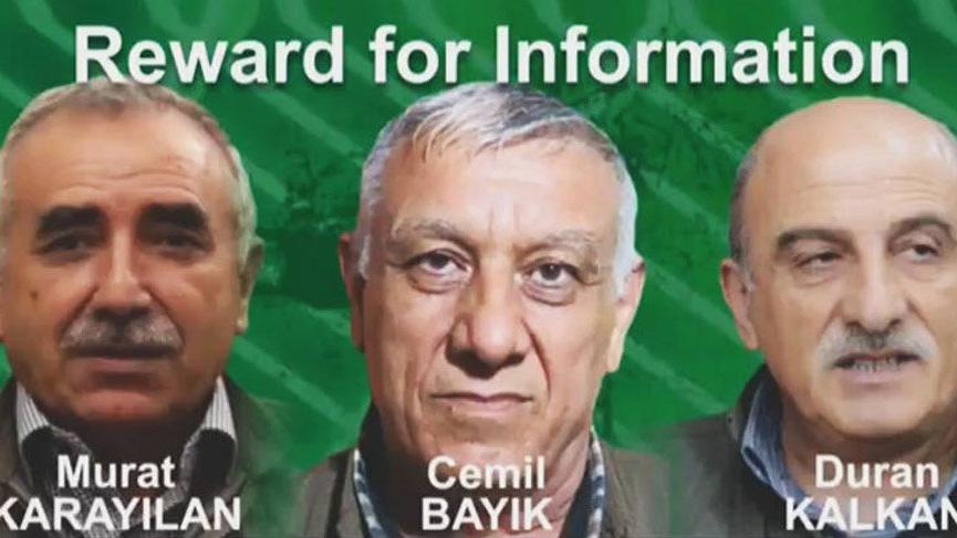 ABD, PKK’LI 3 YÖNETİCİ İÇİN 12 MİLYON DOLAR ÖDÜL KOYDU