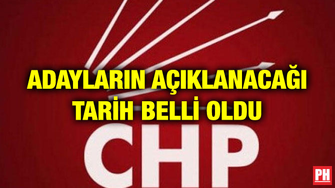 ADAYLARIN AÇIKLANACAĞI TARİH BELLİ OLDU