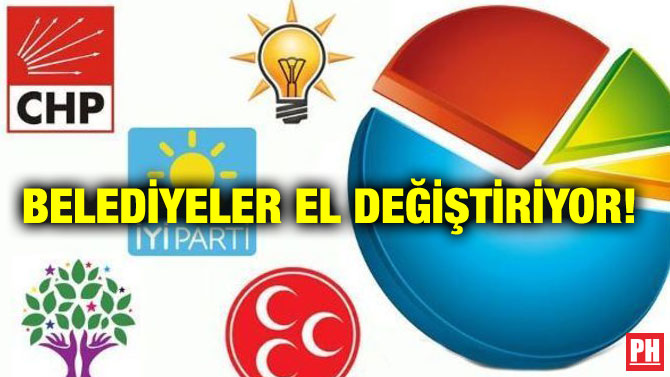 BELEDİYELER EL DEĞİŞTİRİYOR!