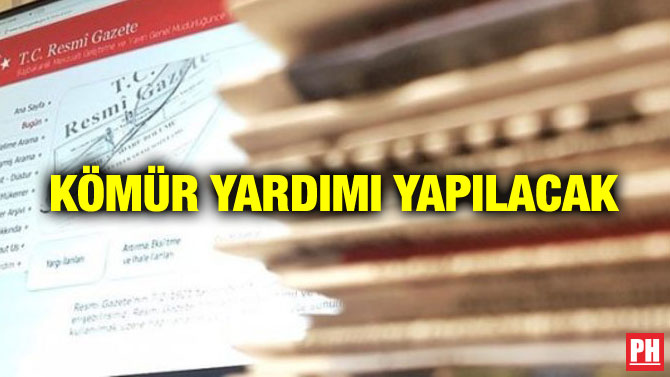 KÖMÜR YARDIMI YAPILACAK