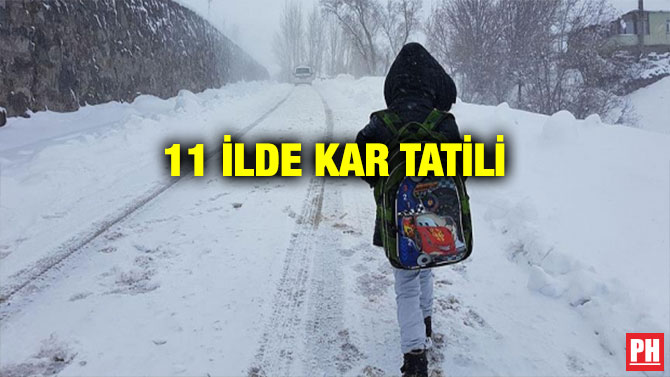 11 İLDE KAR TATİLİ