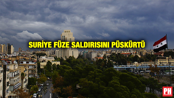 SURİYE FÜZE SALDIRISINI PÜSKÜRTÜ