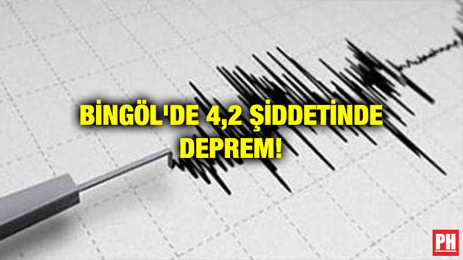 BİNGÖL’DE 4,2 ŞİDDETİNDE DEPREM!