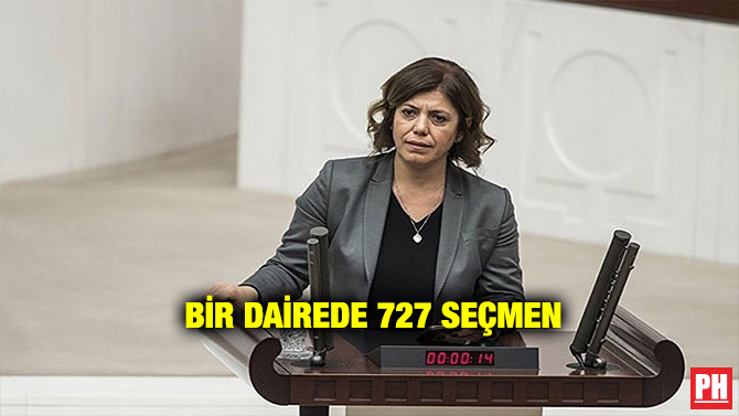 BİR DAİREDE 727 SEÇMEN