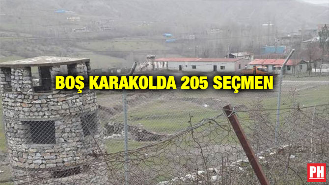 BOŞ KARAKOLDA 205 SEÇMEN