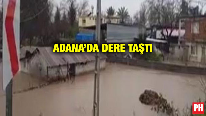 ADANA’DA DERE TAŞTI