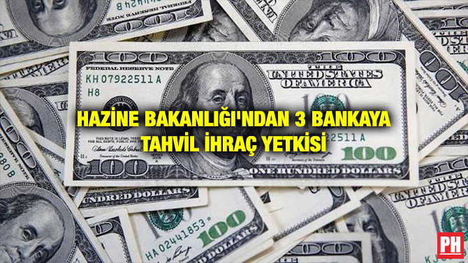 HAZİNE BAKANLIĞI’NDAN 3 BANKAYA TAHVİL İHRAÇ YETKİSİ