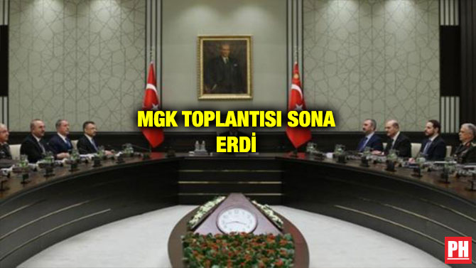 MGK TOPLANTISI SONA ERDİ
