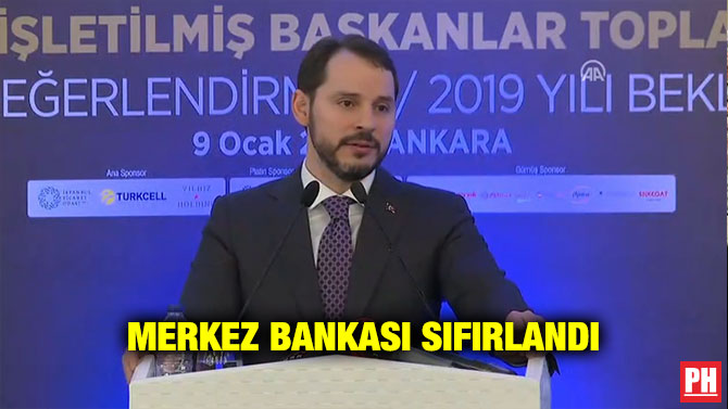 MERKEZ BANKASI SIFIRLANDI