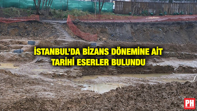 İSTANBUL’DA BİZANS DÖNEMİNE AİT TARİHİ ESERLER BULUNDU