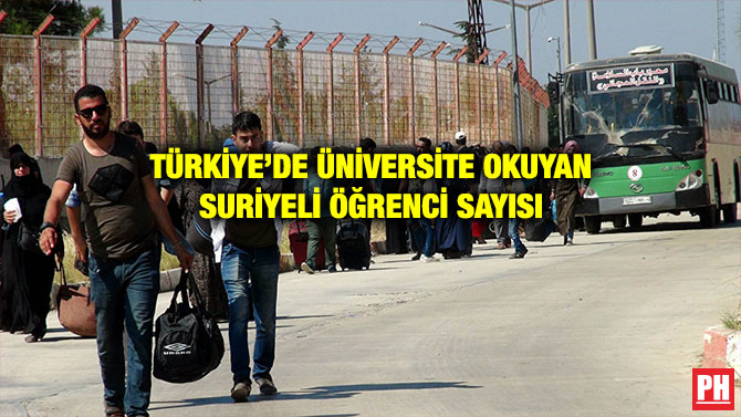 TÜRKİYE’DE ÜNİVERSİTE OKUYAN SURİYELİ ÖĞRENCİ SAYISI