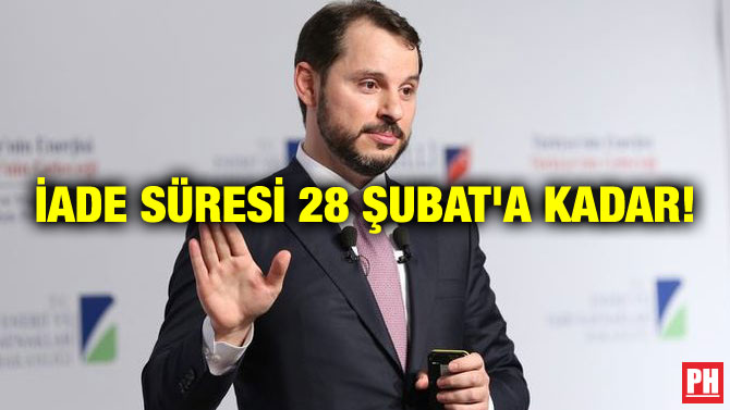 İADE SÜRESİ 28 ŞUBAT’A KADAR!
