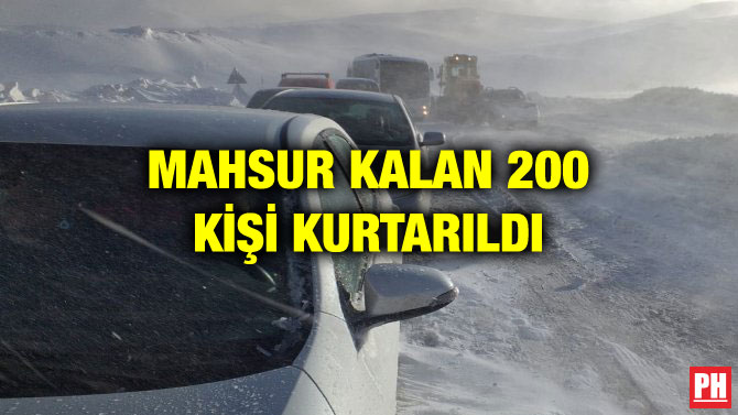 MAHSUR KALAN 200 KİŞİ KURTARILDI