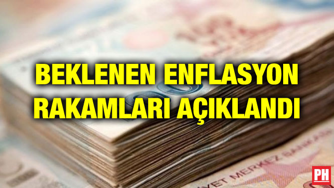BEKLENEN ENFLASYON RAKAMLARI AÇIKLANDI