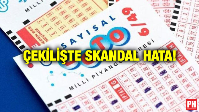 ÇEKİLİŞTE SKANDAL HATA!