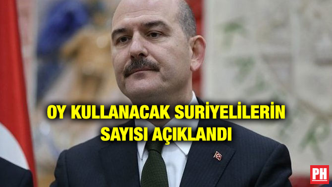 OY KULLANACAK SURİYELİLERİN SAYISI AÇIKLANDI