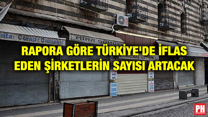RAPORA GÖRE TÜRKİYE’DE İFLAS EDEN ŞİRKETLERİN SAYISI ARTACAK
