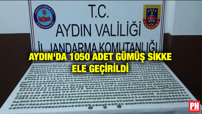 AYDIN’DA 1050 ADET GÜMÜŞ SİKKE ELE GEÇİRİLDİ