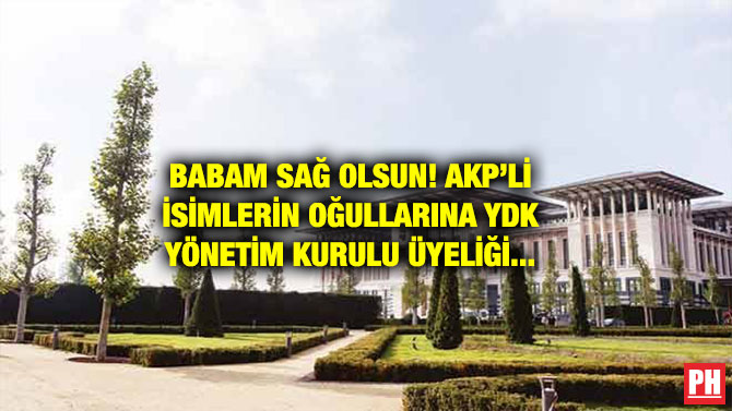 BABAM SAĞ OLSUN! AKP’Lİ İSİMLERİN OĞULLARINA YDK YÖNETİM KURULU ÜYELİĞİ…