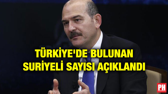 TÜRKİYE’DE BULUNAN SURİYELİ SAYISI AÇIKLANDI