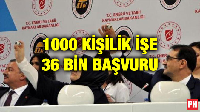 1000 KİŞİLİK İŞE 36 BİN BAŞVURU