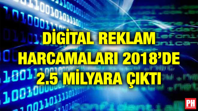 DİGİTAL REKLAM HARCAMALARI 2018’DE 2.5 MİLYARA ÇIKTI