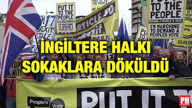 İNGİLTERE HALKI SOKAKLARA DÖKÜLDÜ