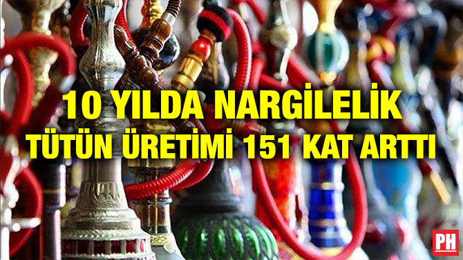 10 YILDA NARGİLELİK TÜTÜN ÜRETİMİ 151 KAT ARTTI