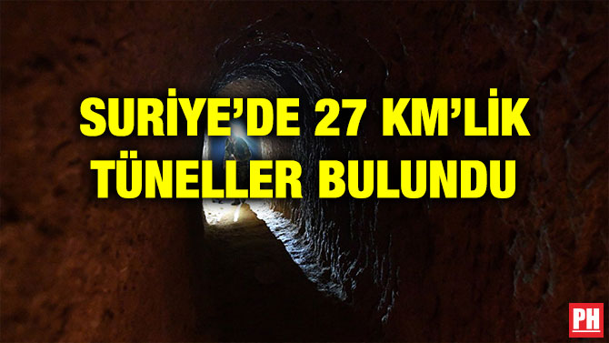 SURİYE’DE 27 KM’LİK TÜNELLER BULUNDU