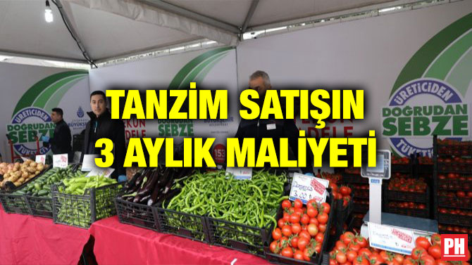 TANZİM SATIŞIN 3 AYLIK MALİYETİ