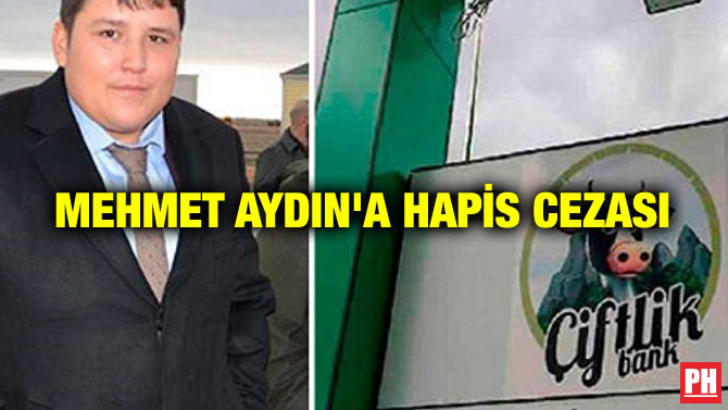 MEHMET AYDIN’A HAPİS CEZASI