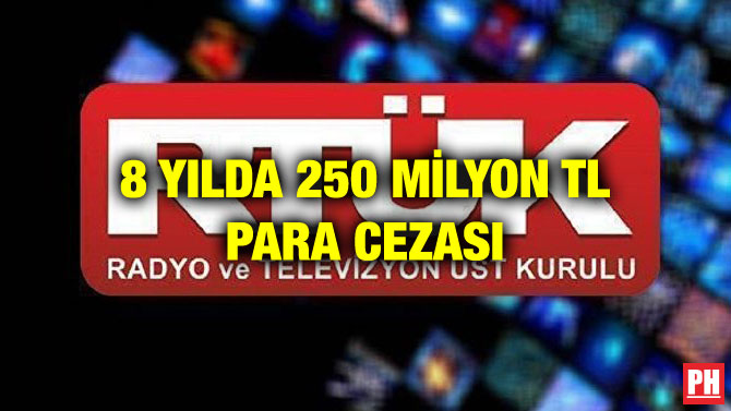 8 YILDA 250 MİLYON TL PARA CEZASI
