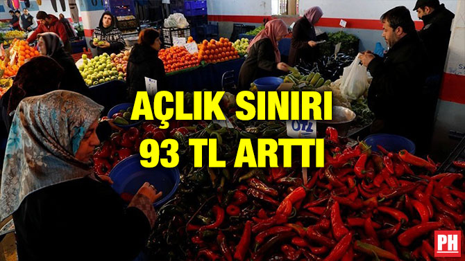 AÇLIK SINIRI 93 TL ARTTI