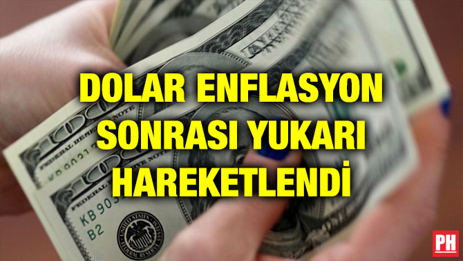 DOLAR ENFLASYON SONRASI YUKARI HAREKETLENDİ