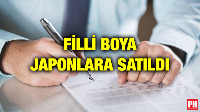 FİLLİ BOYA JAPONLARA SATILDI