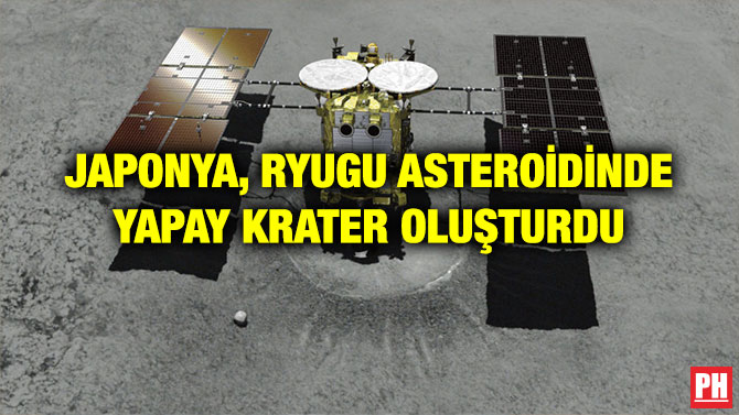 JAPONYA, RYUGU ASTEROİDİNDE YAPAY KRATER OLUŞTURDU