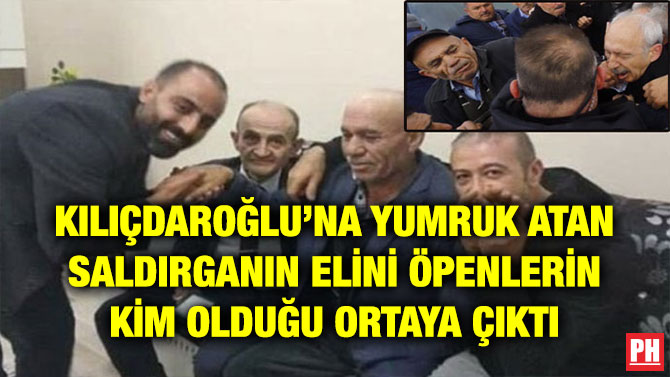 KILIÇDAROĞLU’NA YUMRUK ATAN SALDIRGANIN ELİNİ ÖPENLERİN KİM OLDUĞU ORTAYA ÇIKTI