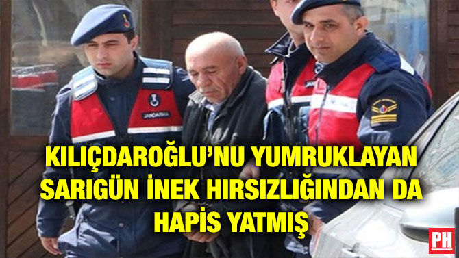 KILIÇDAROĞLU’NU YUMRUKLAYAN SARIGÜN İNEK HIRSIZLIĞINDAN DA HAPİS YATMIŞ