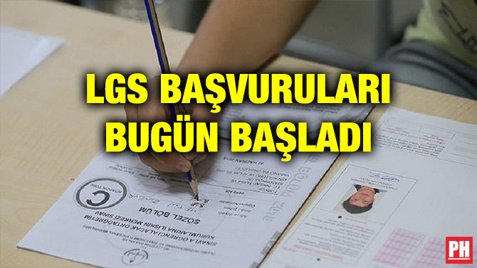 LGS BAŞVURULARI BUGÜN BAŞLADI