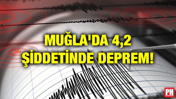MUĞLA’DA 4,2 ŞİDDETİNDE DEPREM!